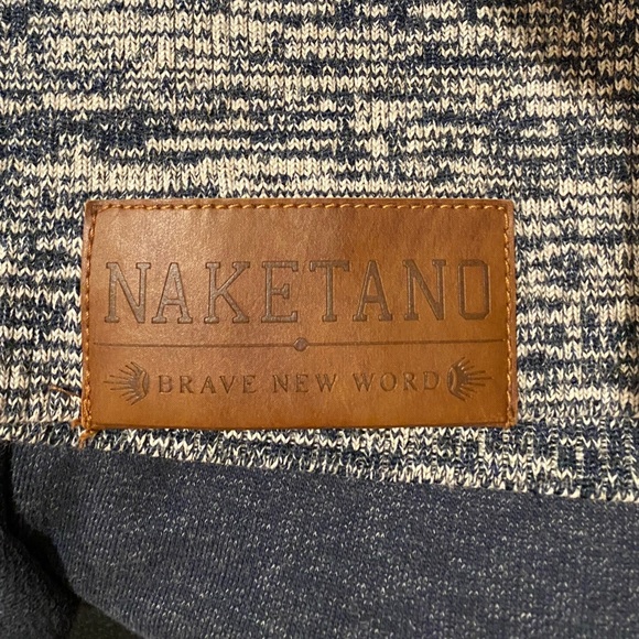 Naketano Women's Darth Vii Cowl Neck Long hoodie size L navy blue - Picture 7 of 11